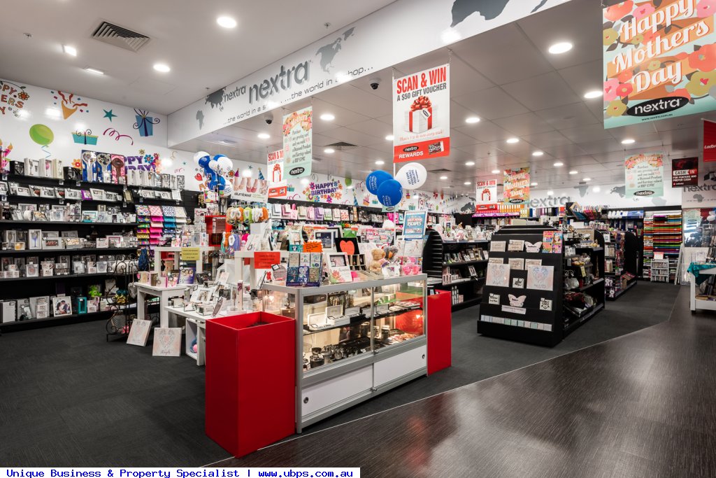 Only newsagent with lotto in the shopping centre.